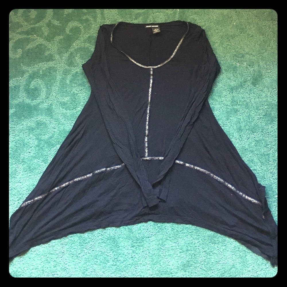 DKNY Jeans black long sleeve